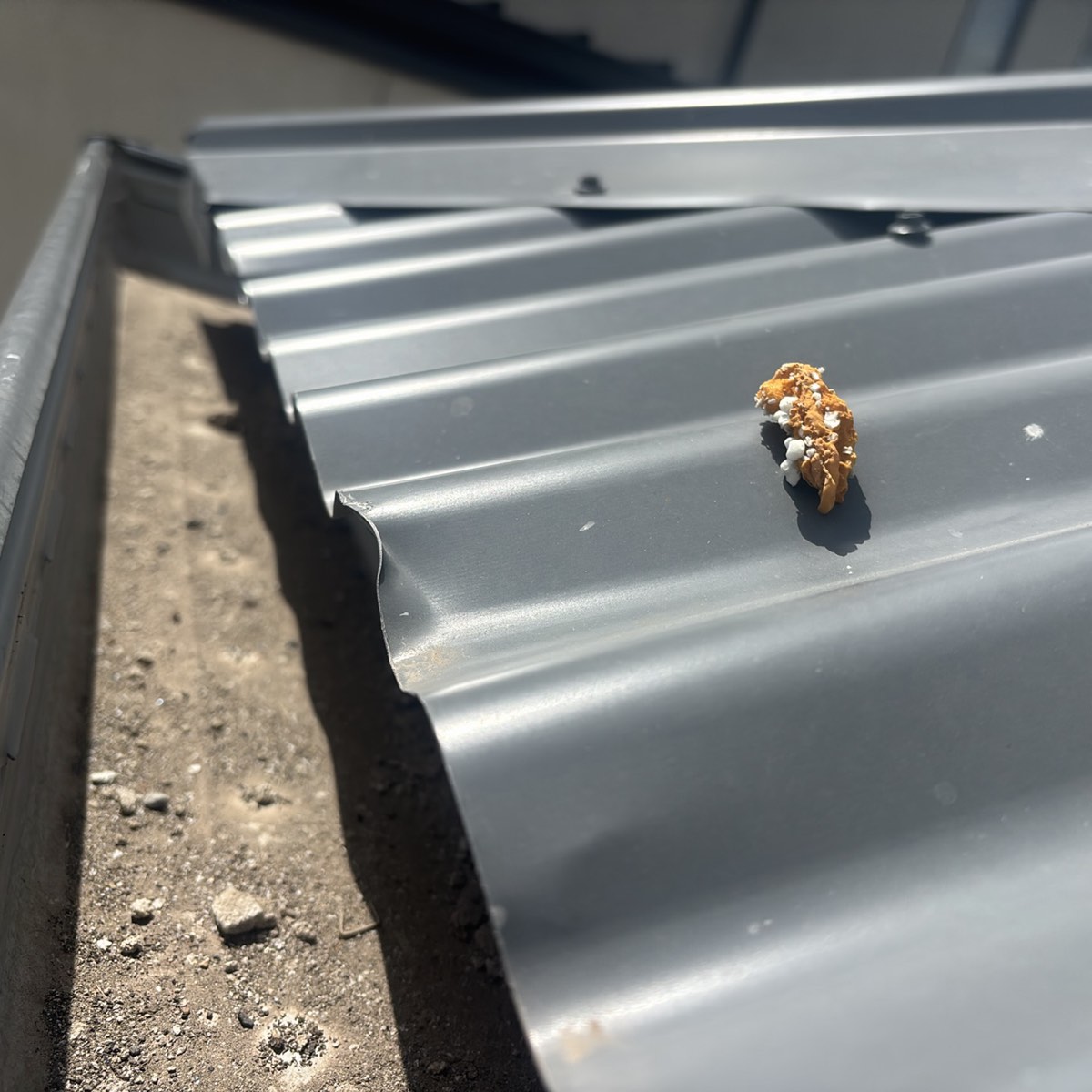 Damage in another roof area, Craigieburn
